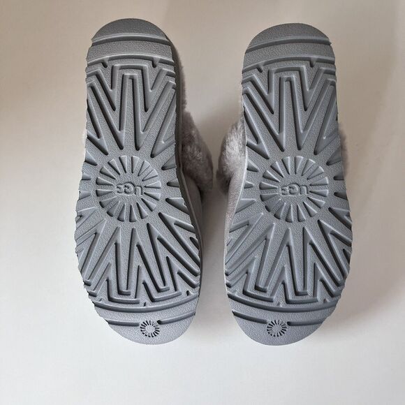 UGG 1126730 Womens Cozy Genuine Shearling Suede Slipper Light Grey US 9 - Picture 8 of 9